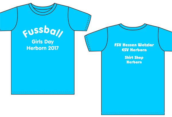 Entwurf Shirt für Fussball Girlsday